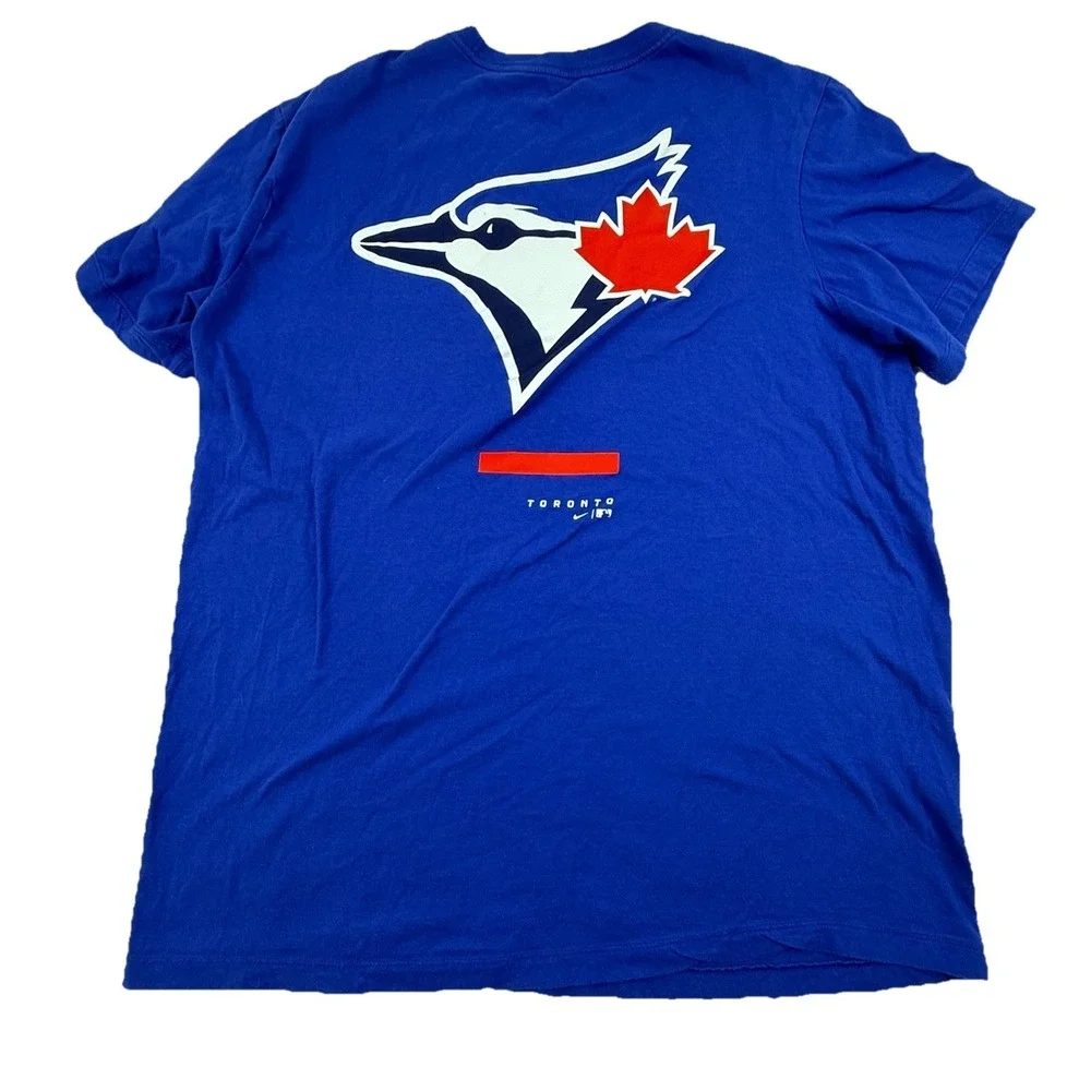 Toronto Blue Jays Nike Over the Shoulder T-Shirt Royal Blue Mens Large MLB